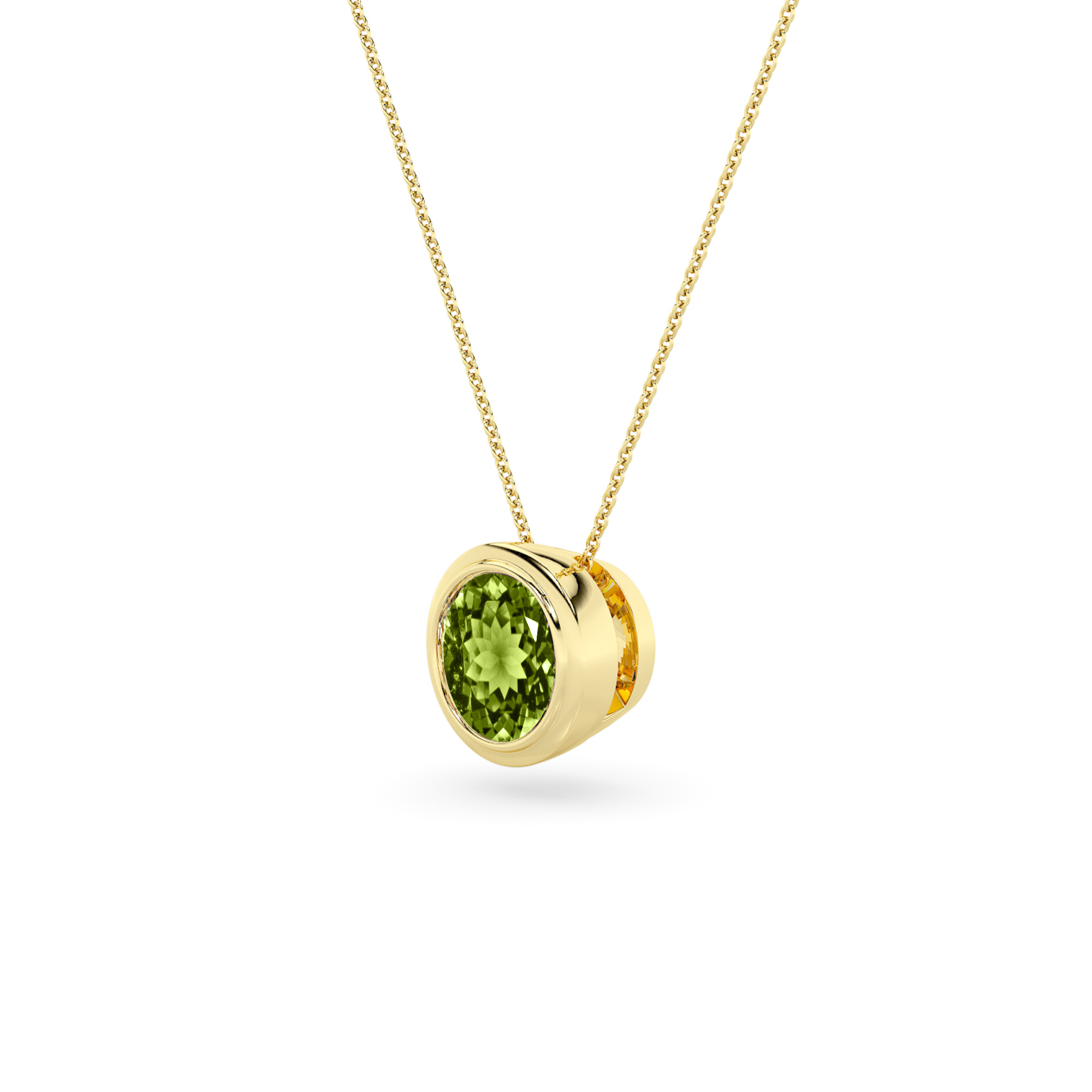 SEMI PRECIOUS WHISPER PERIDOT NECKLACE COLLECTION - 1